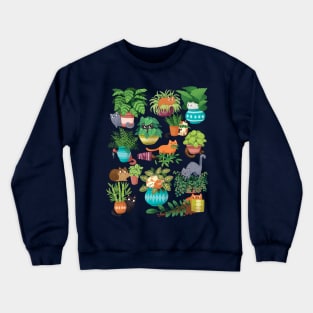 Cats and planters Crewneck Sweatshirt